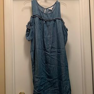 Lauren Conrad Cold Shoulder Jean Dress
